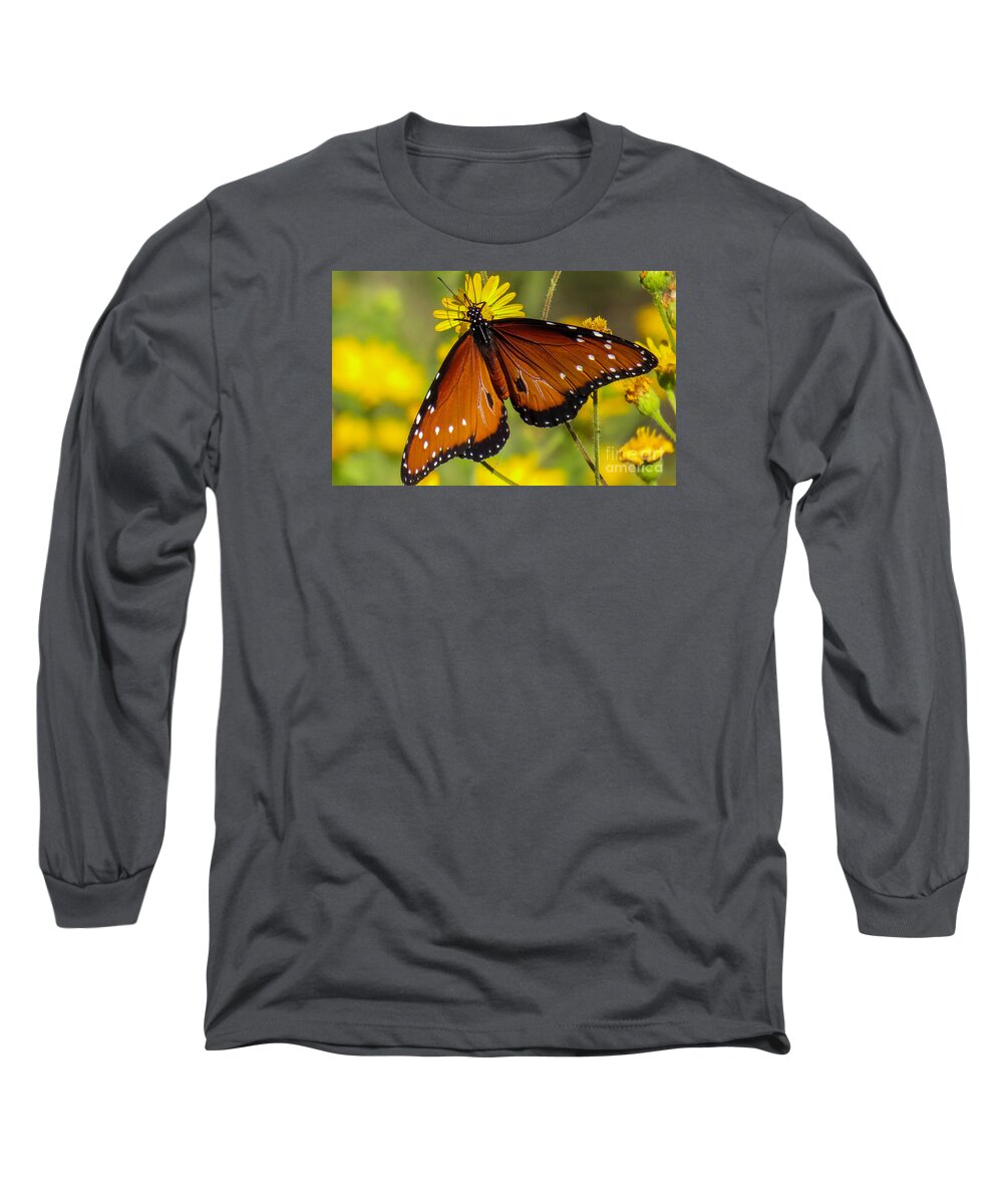 Nature Long Sleeve T-Shirt featuring the photograph Butterfly 1 by Christy Garavetto