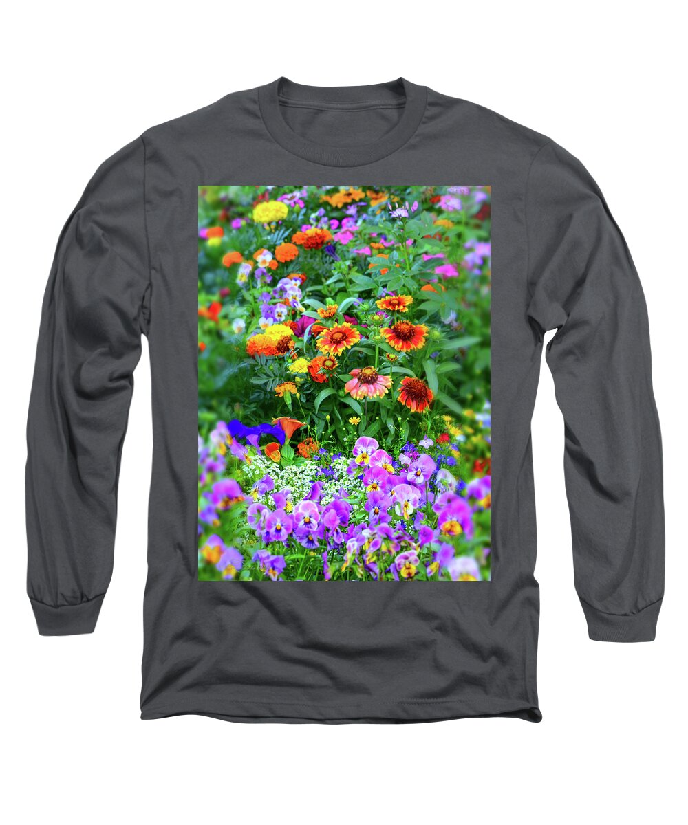 Summer Long Sleeve T-Shirt featuring the photograph Summer Symphony of Color by Brian Tada