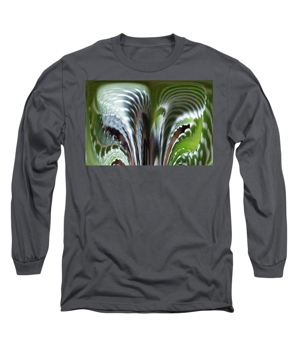Cactus Digital Art Long Sleeve T-Shirt featuring the photograph Cactus Predator by Barbara A Griffin