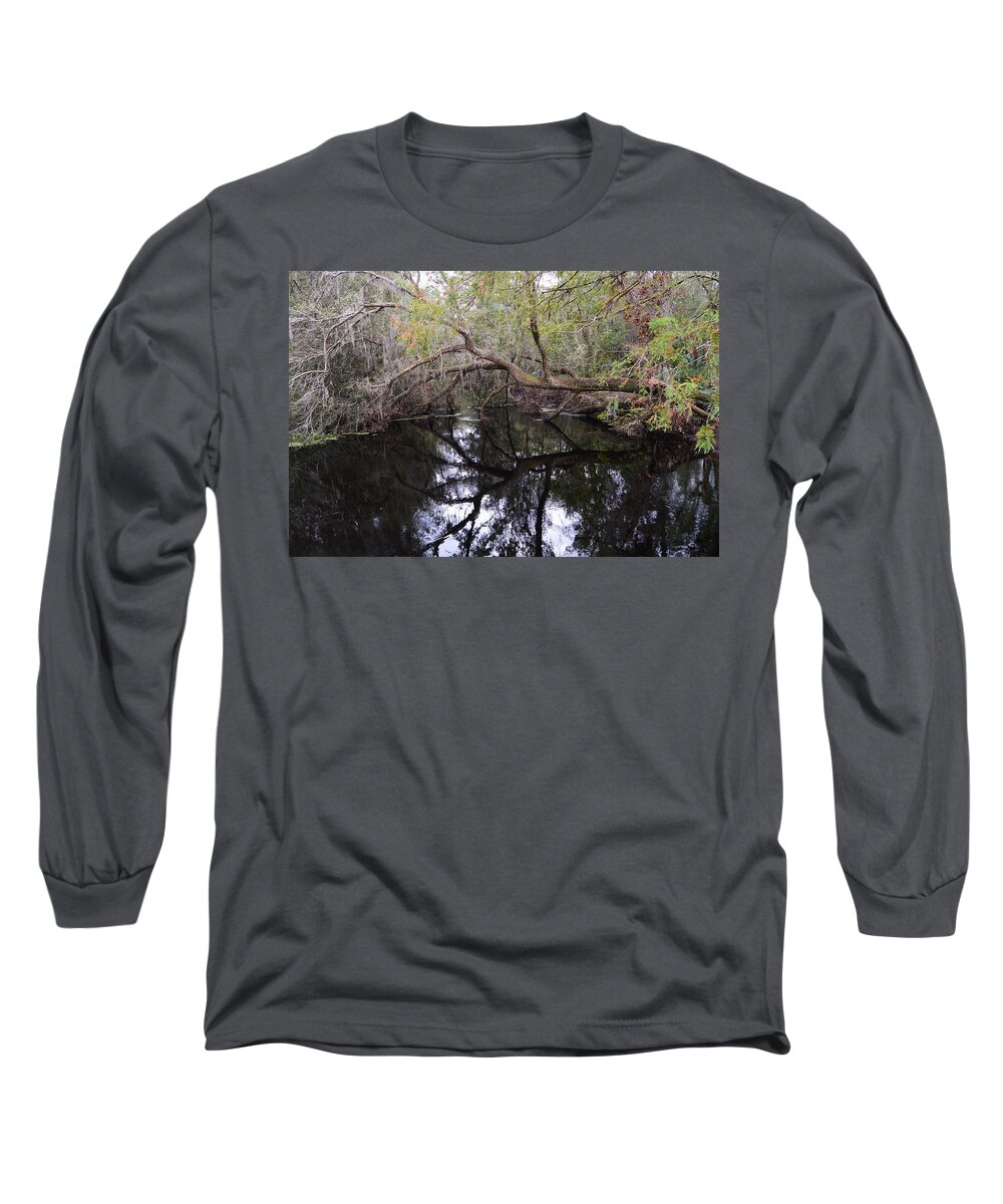 Camp Canal Long Sleeve T-Shirt featuring the photograph Camp Canal by Warren Thompson