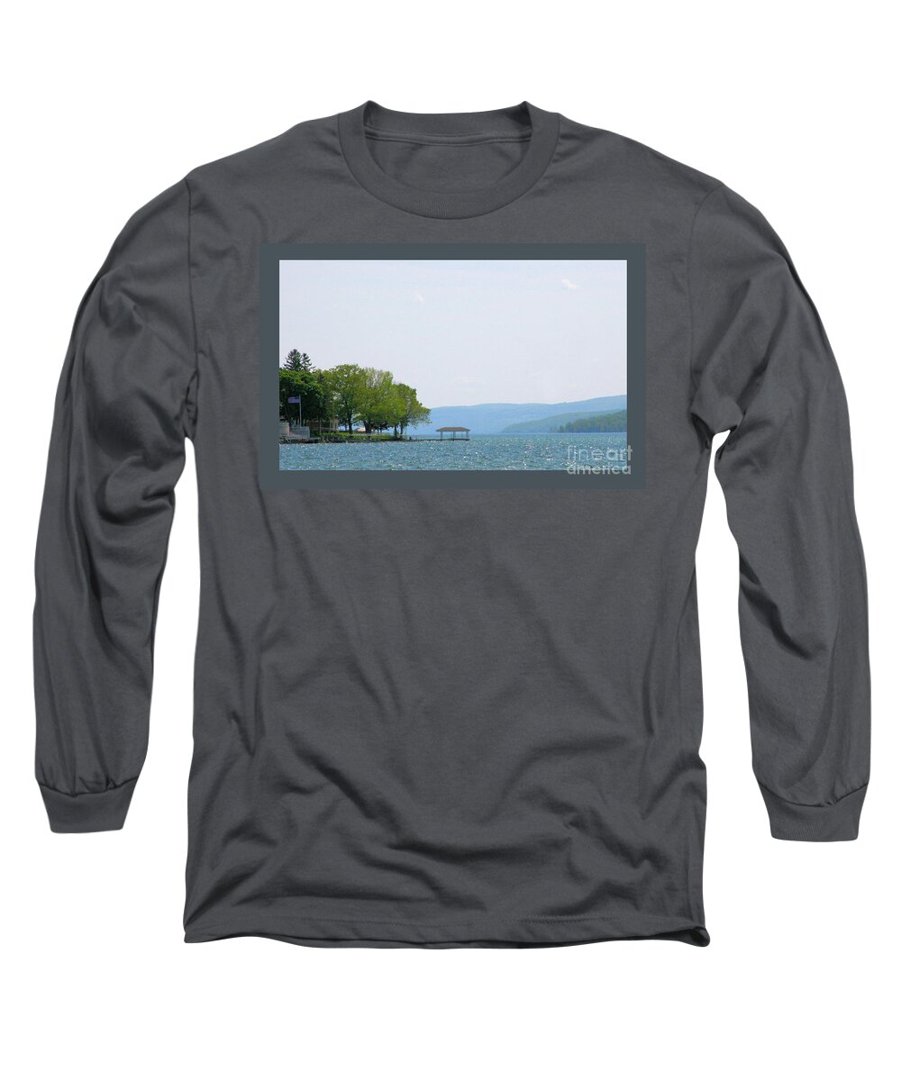 Landscape Long Sleeve T-Shirt featuring the photograph Canandaigua Lake-II by Patricia Overmoyer