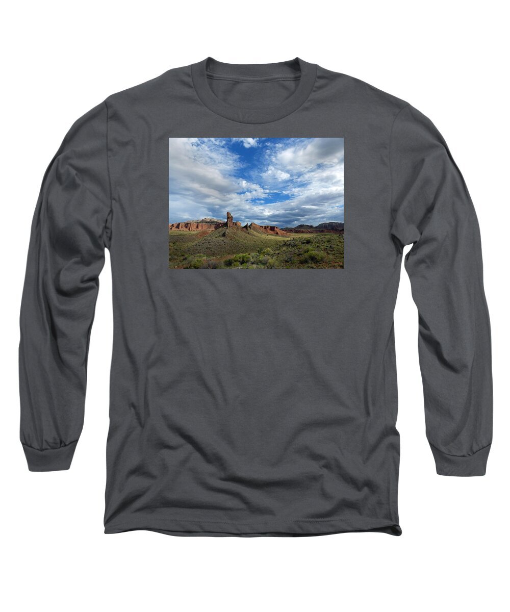 Capital Reef National Park Long Sleeve T-Shirt featuring the photograph Capital Reef-Cathedral Valley 7 by JustJeffAz Photography
