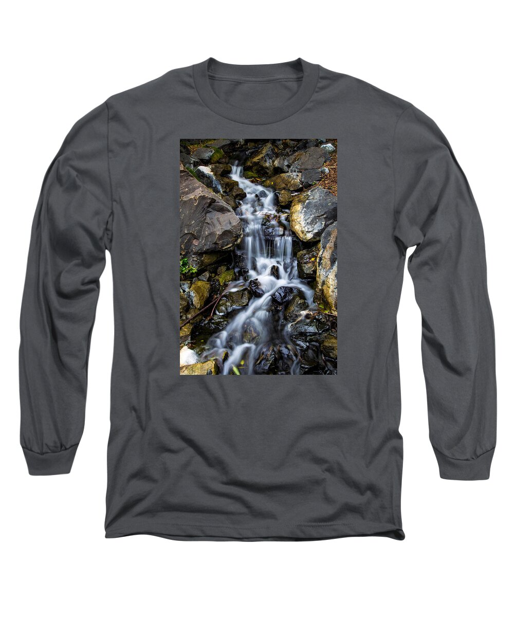 Water Long Sleeve T-Shirt featuring the photograph Cascade by Keith Hawley