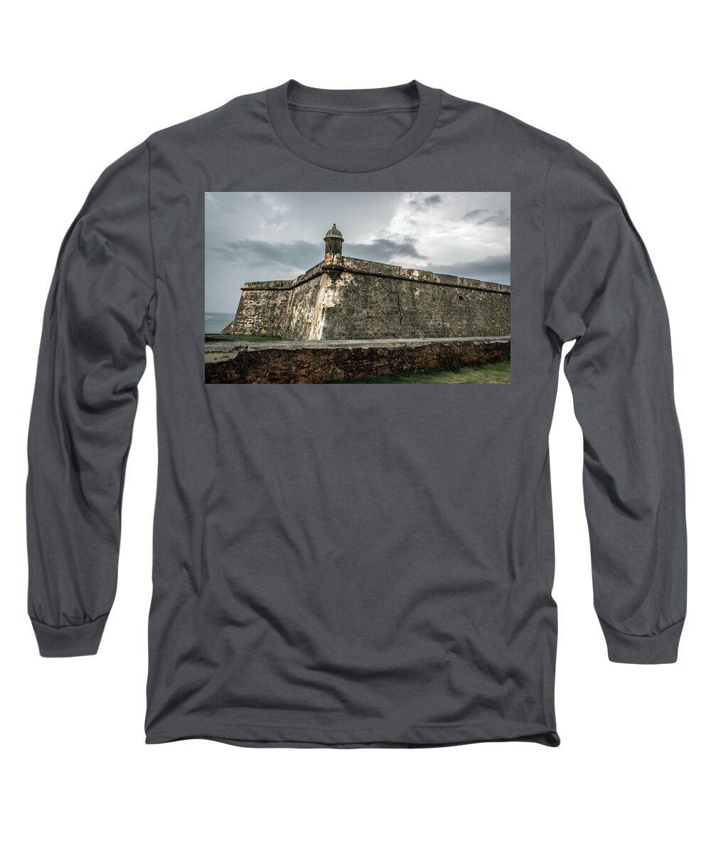 Fort Long Sleeve T-Shirt featuring the photograph Castillo San Felipe del Morro by Jaime Mercado