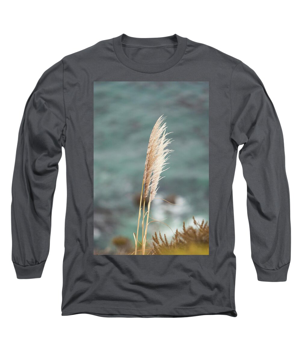 Cat Long Sleeve T-Shirt featuring the photograph Cat tail on the cliff by Jason Hughes