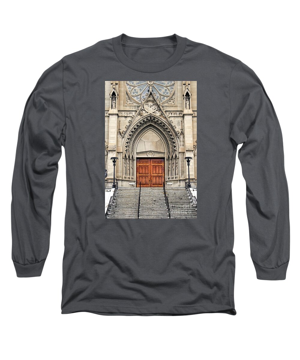 Saint Helena Long Sleeve T-Shirt featuring the photograph Cathedral of St Helena by Richard Lynch