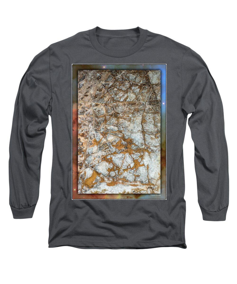  Long Sleeve T-Shirt featuring the photograph Cave Abstraction.... by Paul Vitko