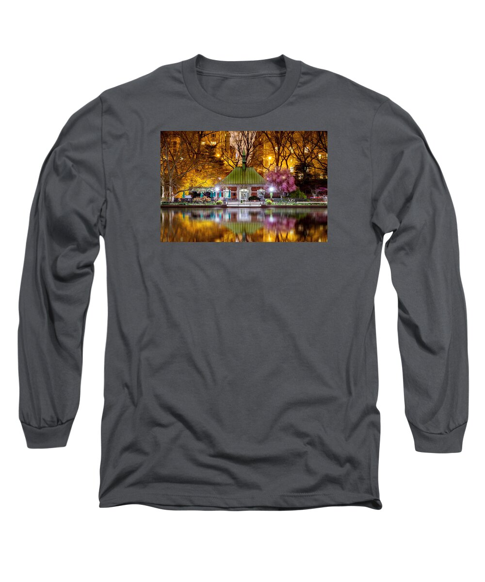 New York City Long Sleeve T-Shirt featuring the photograph Central Park Memorial by Az Jackson