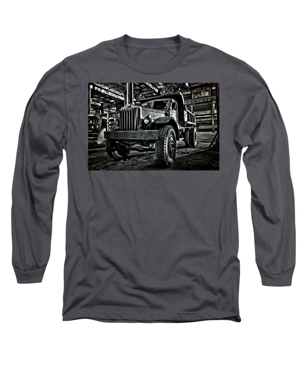 Truck Long Sleeve T-Shirt featuring the photograph Chain Drive Sterling by Luke Moore
