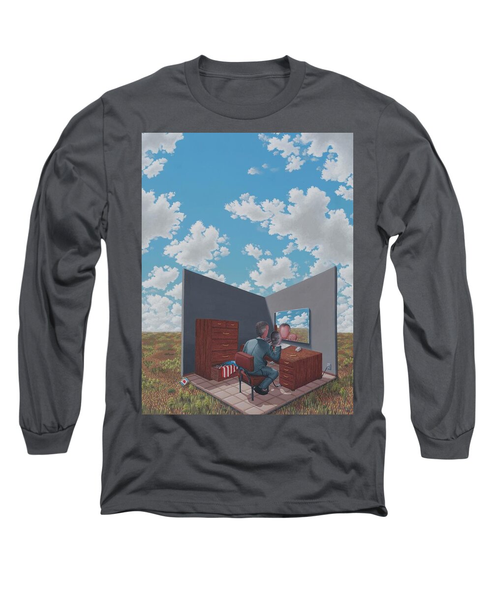 Concept/surrealism Long Sleeve T-Shirt featuring the painting Changing of the Guard by Jon Carroll Otterson