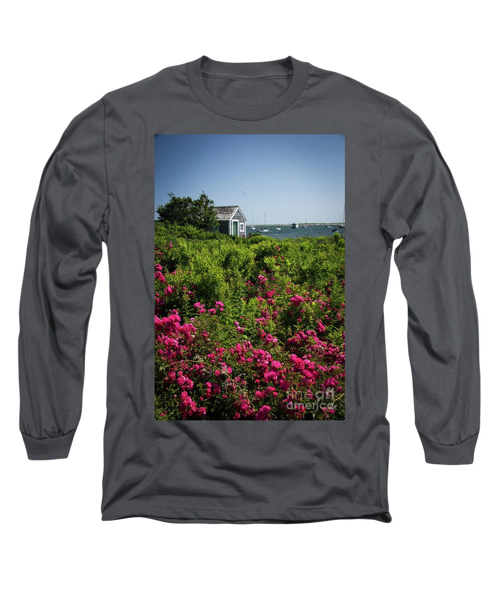 Chatham Long Sleeve T-Shirt featuring the photograph Chatham Boathouse by Jim Gillen