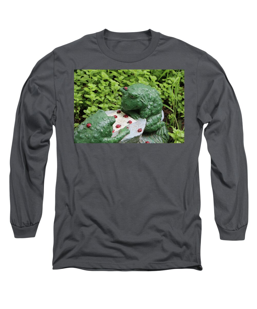 Frogs Long Sleeve T-Shirt featuring the photograph Checkers by Gary Gunderson