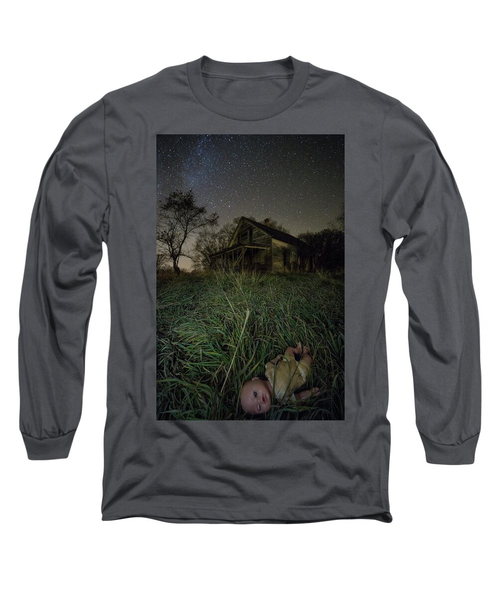 Doll Long Sleeve T-Shirt featuring the photograph Child's Play by Aaron J Groen