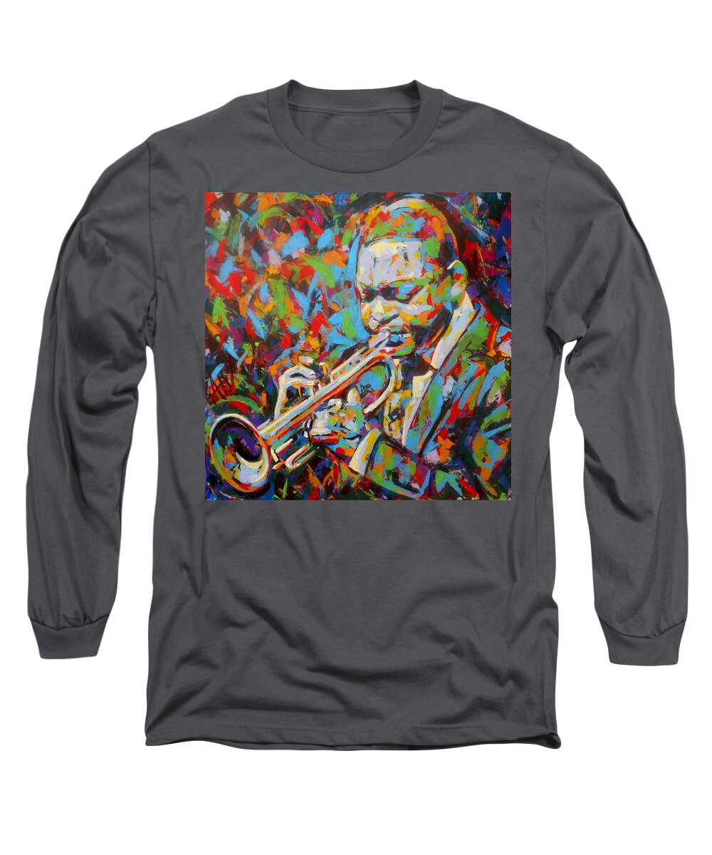 Art Long Sleeve T-Shirt featuring the painting Chillin' by Angie Wright