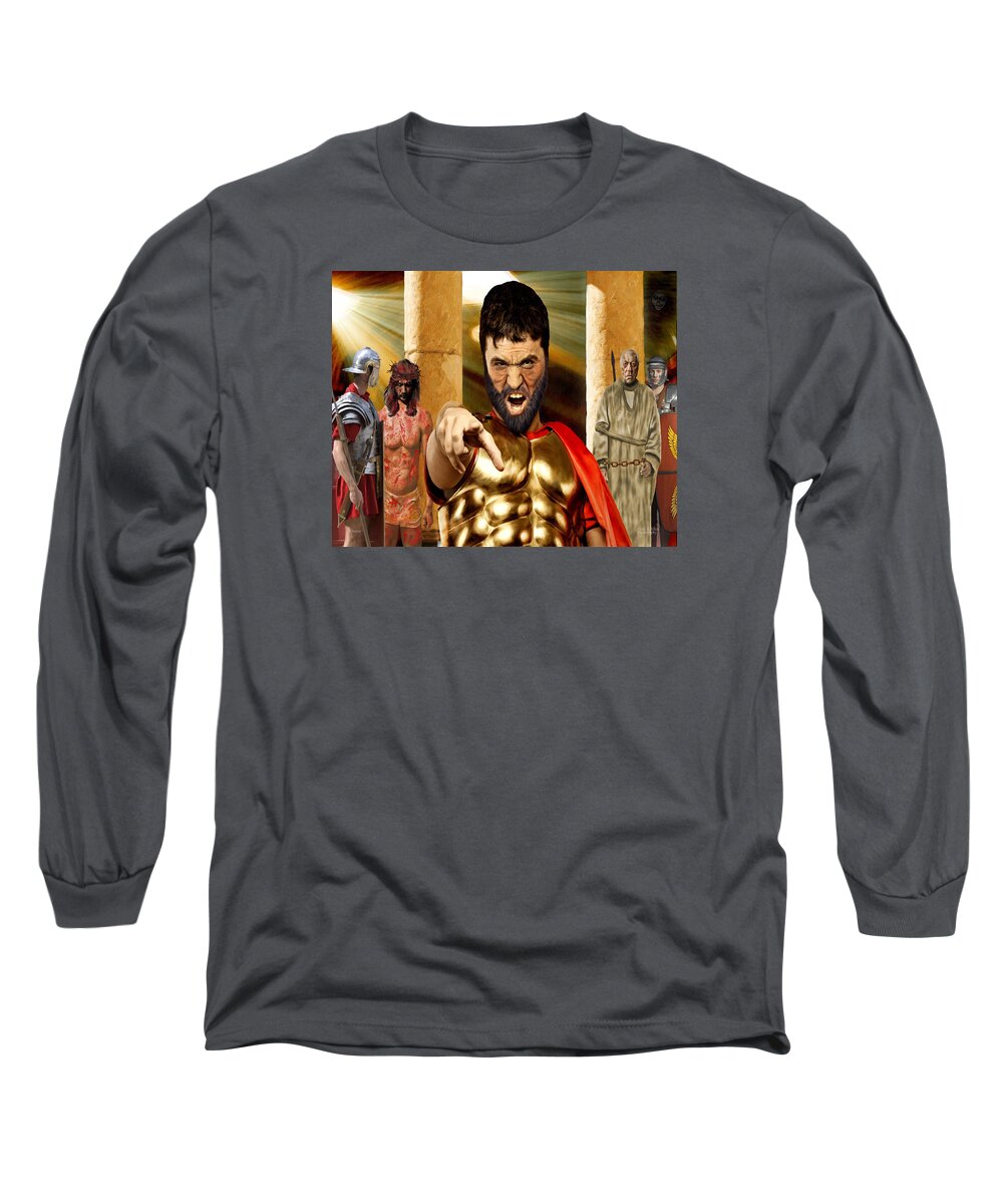 Mark T. Allen Long Sleeve T-Shirt featuring the painting Choose by Mark Allen