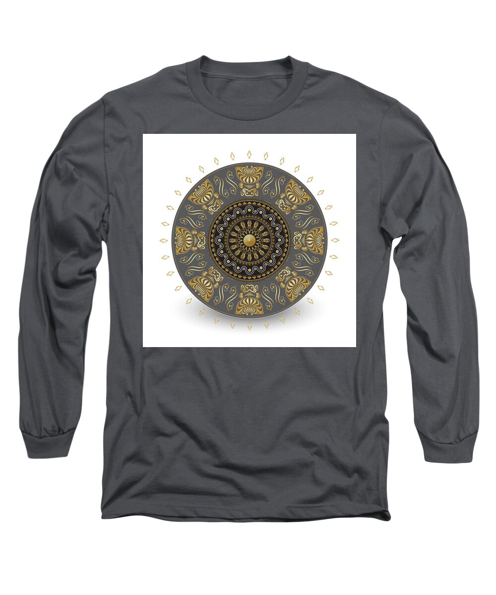 Mandala Long Sleeve T-Shirt featuring the digital art Circulosity No 3014 by Alan Bennington