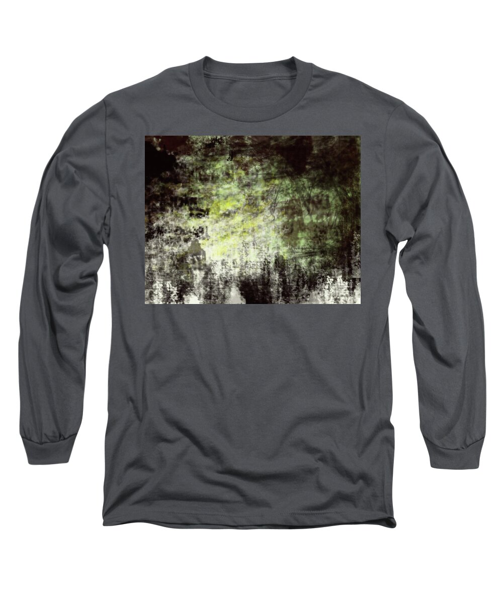 Clearning Long Sleeve T-Shirt featuring the digital art Clearing by Trilby Cole