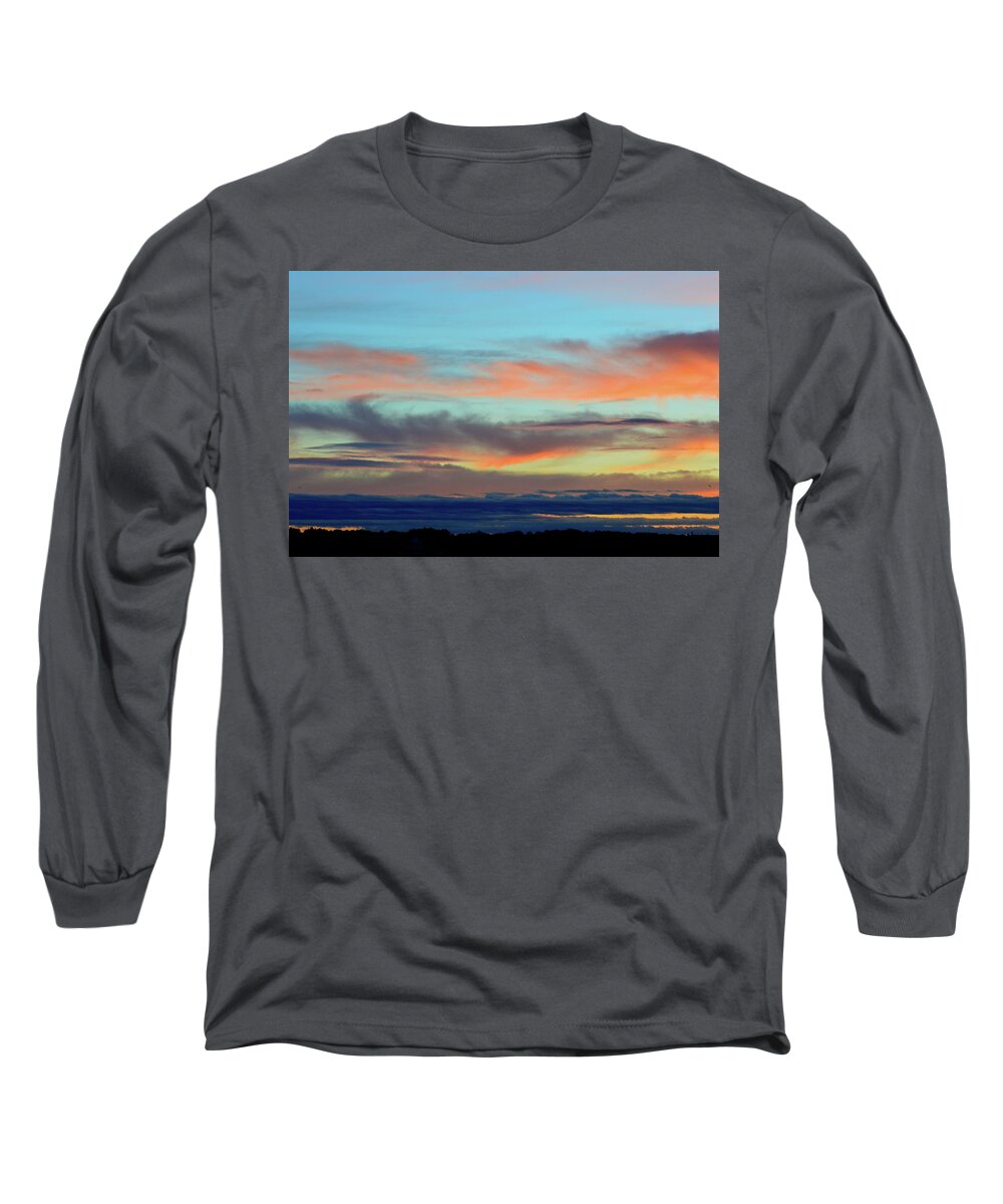 Clouds Long Sleeve T-Shirt featuring the photograph Clouds At Different Altitudes by Lyle Crump
