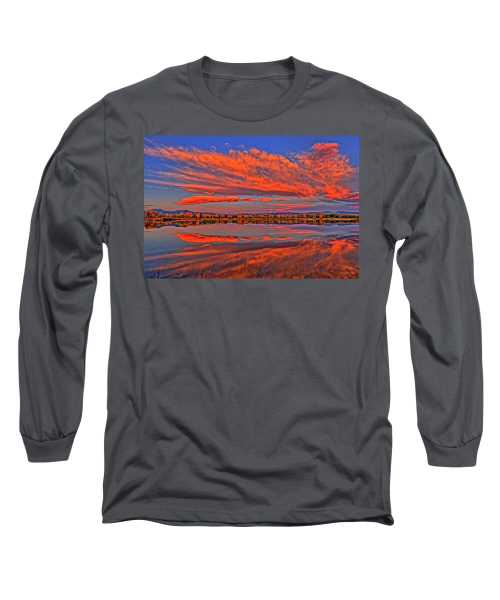 Fall Long Sleeve T-Shirt featuring the photograph Colorful Fall Morning by Scott Mahon