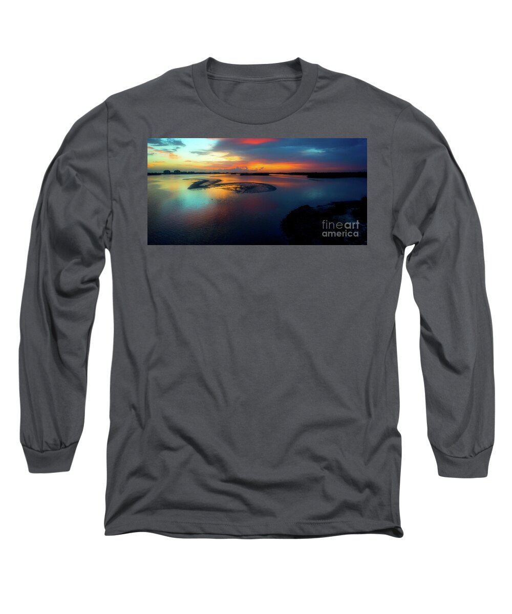 Sunset Long Sleeve T-Shirt featuring the photograph Marco Island Sunset by Debra Kewley