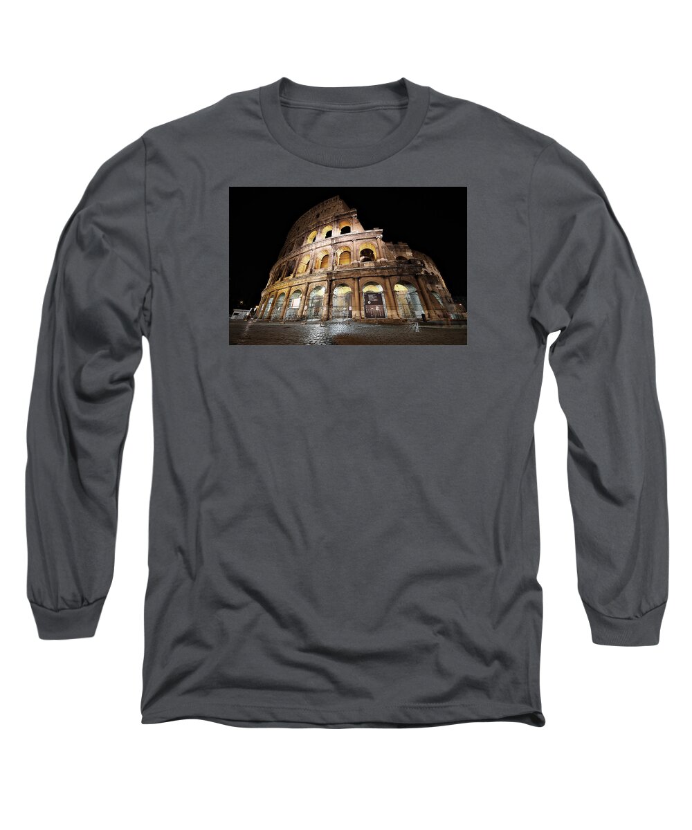 Colosseum Long Sleeve T-Shirt featuring the photograph Colosseum by Effezetaphoto Fz