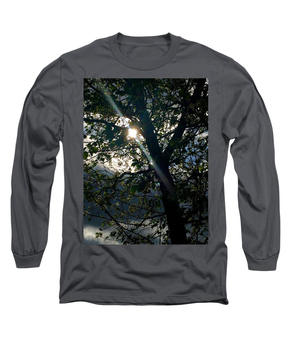 Nature Long Sleeve T-Shirt featuring the photograph Coming Out of the Dark by Etta Harris