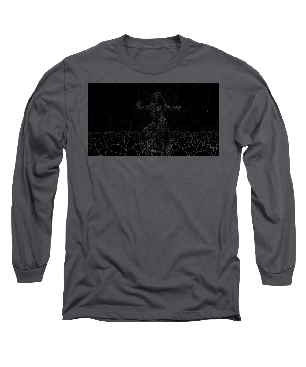 Vorotrans Long Sleeve T-Shirt featuring the digital art Concave by Stephane Poirier