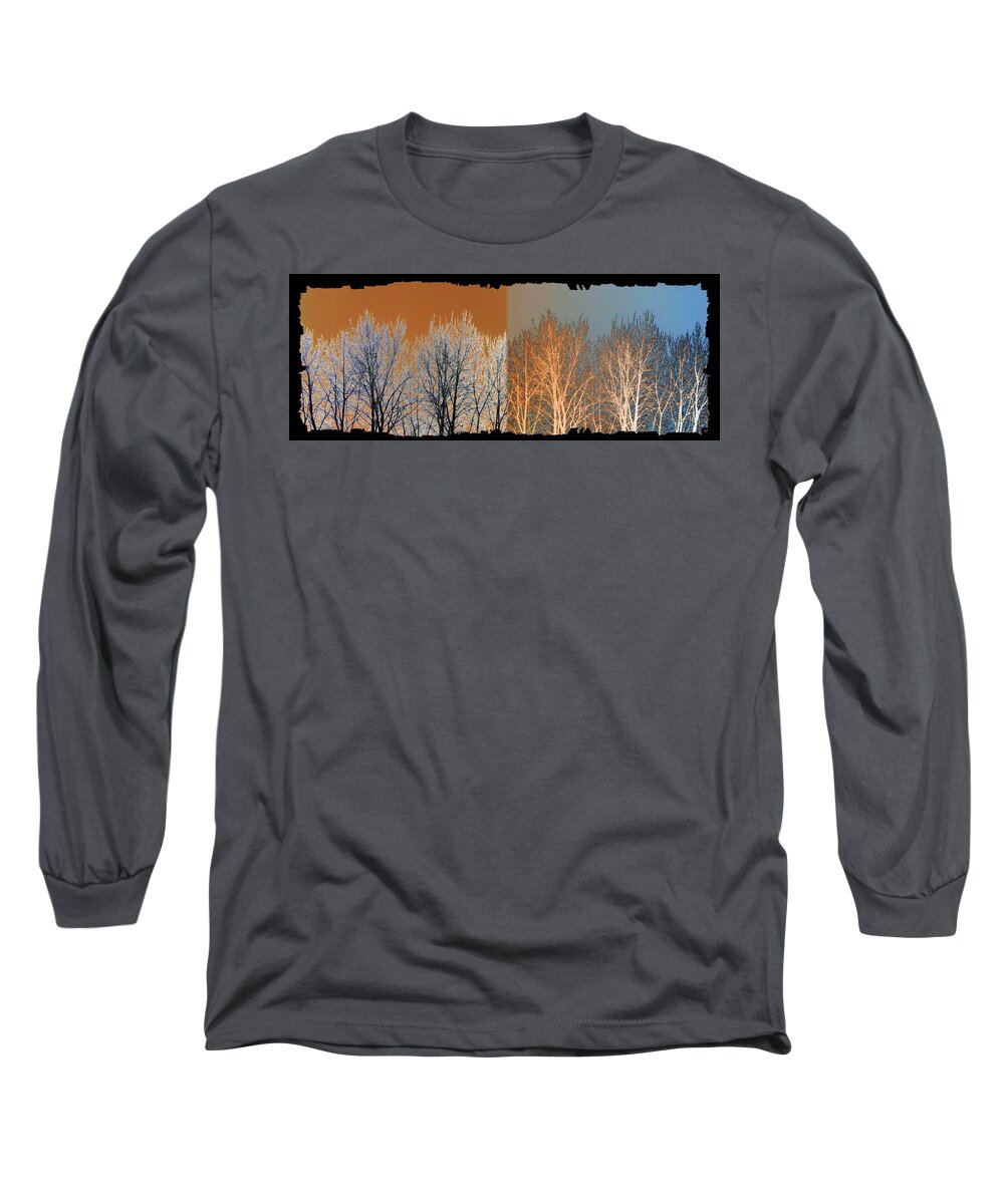 Coppertone Fusion Long Sleeve T-Shirt featuring the digital art Coppertone Fusion by Will Borden