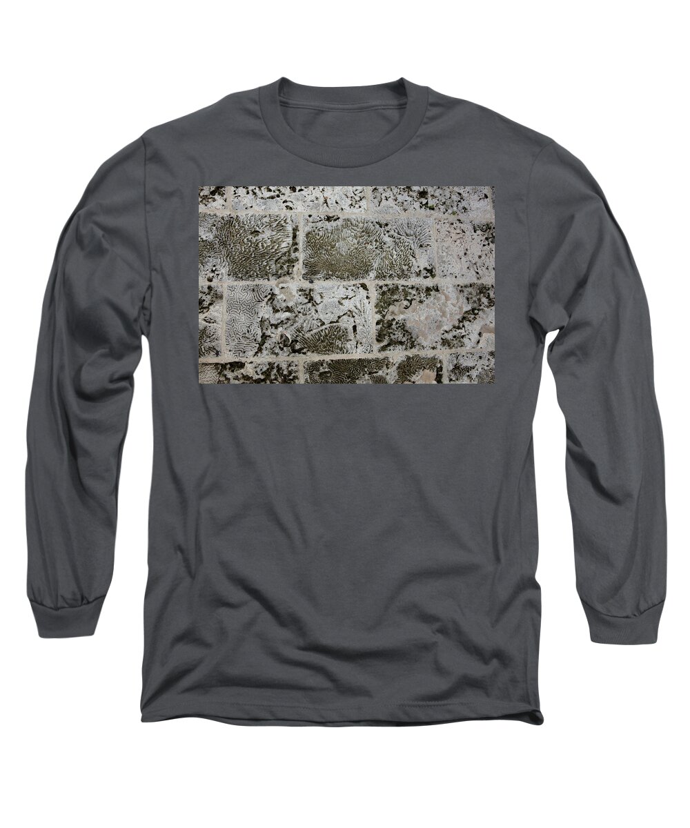 Texture Long Sleeve T-Shirt featuring the photograph Coral Wall 205 by Michael Fryd