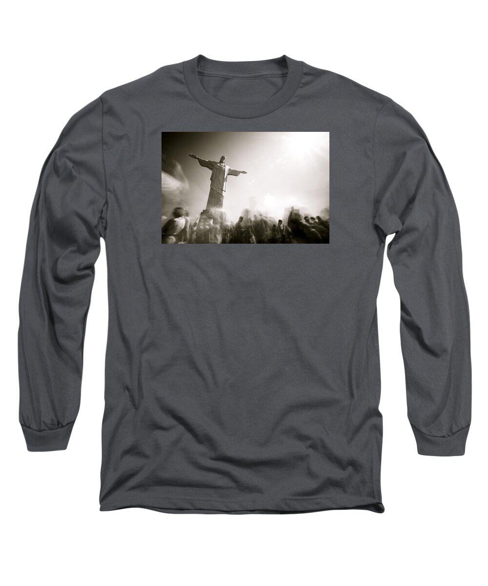 Corcovado Long Sleeve T-Shirt featuring the photograph Corcovado by Mark Nowoslawski