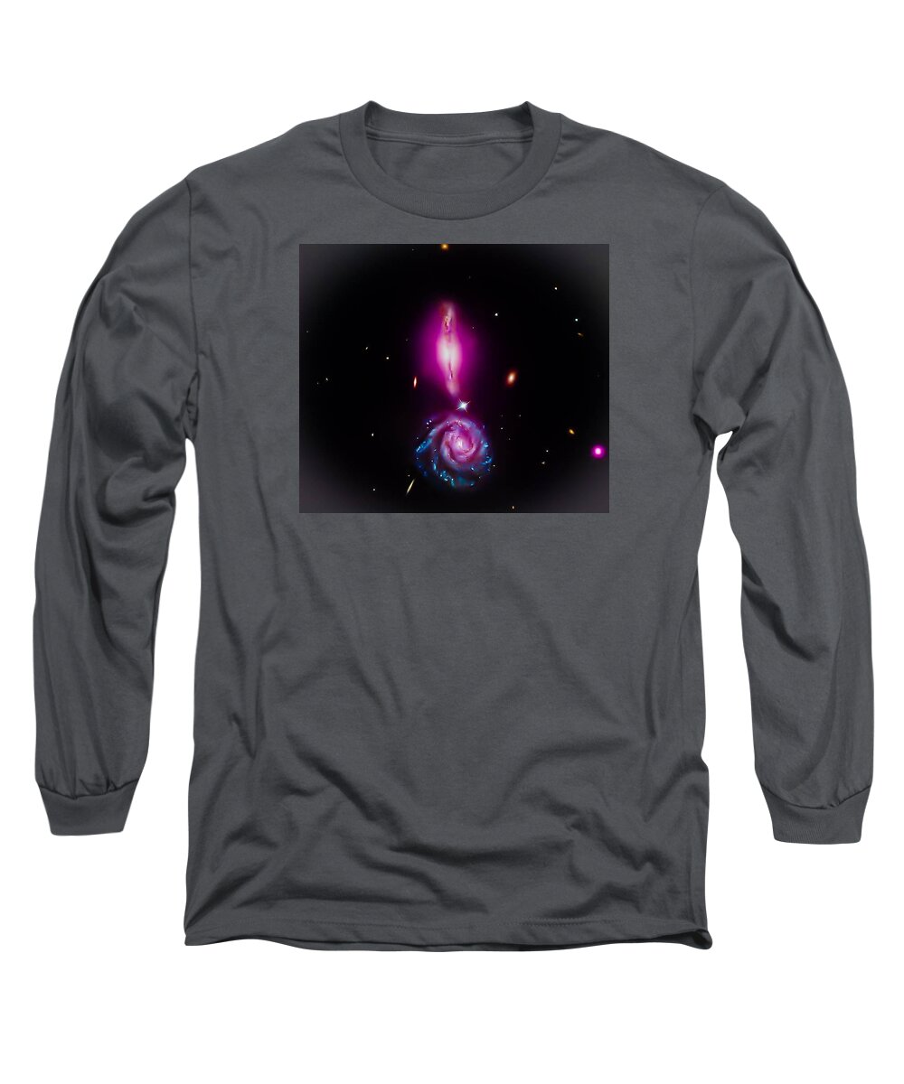 Space Long Sleeve T-Shirt featuring the photograph Cosmic Exclamation Point by Britten Adams