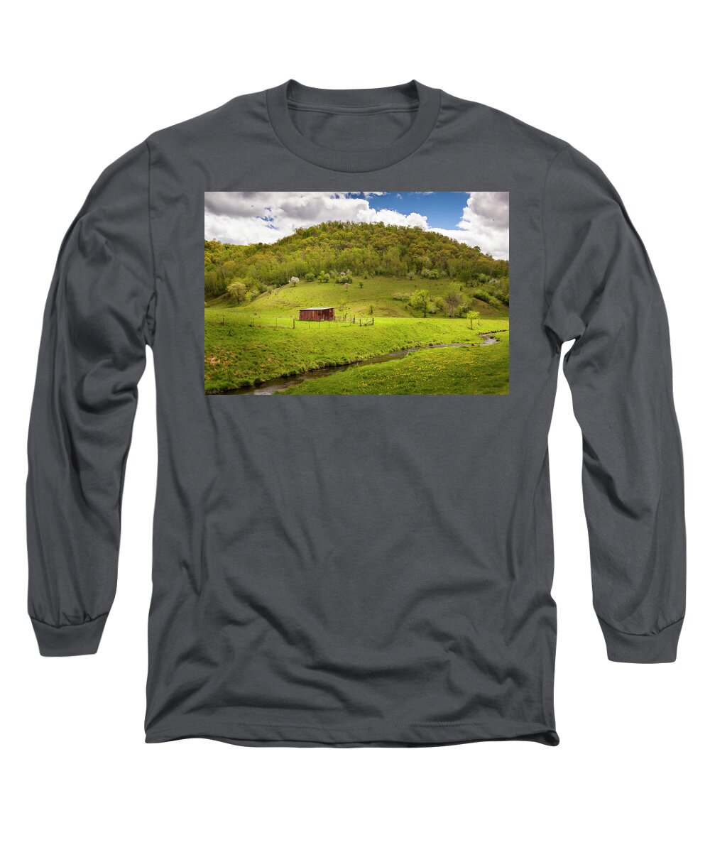 5dii Long Sleeve T-Shirt featuring the photograph Coulee Morning by Mark Mille
