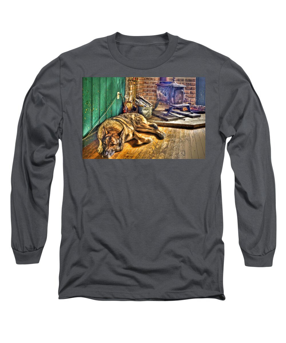 Country Long Sleeve T-Shirt featuring the photograph Country Living by Evelina Kremsdorf