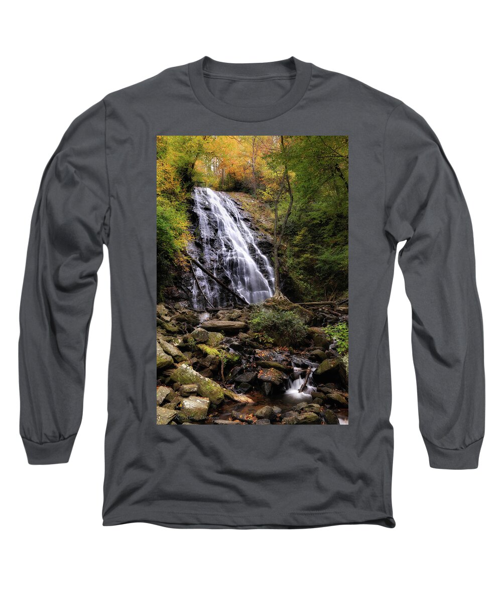 North Carolina Long Sleeve T-Shirt featuring the photograph Crabtree Falls #1 by C Renee Martin