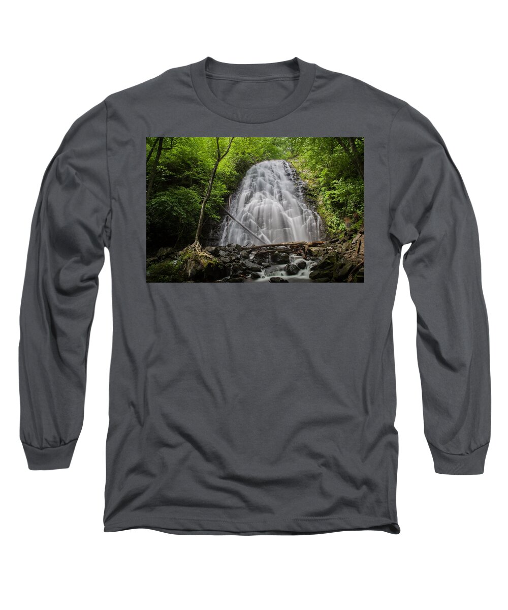 Waterfall Long Sleeve T-Shirt featuring the photograph Crabtree Falls North Carolina by Kevin Craft
