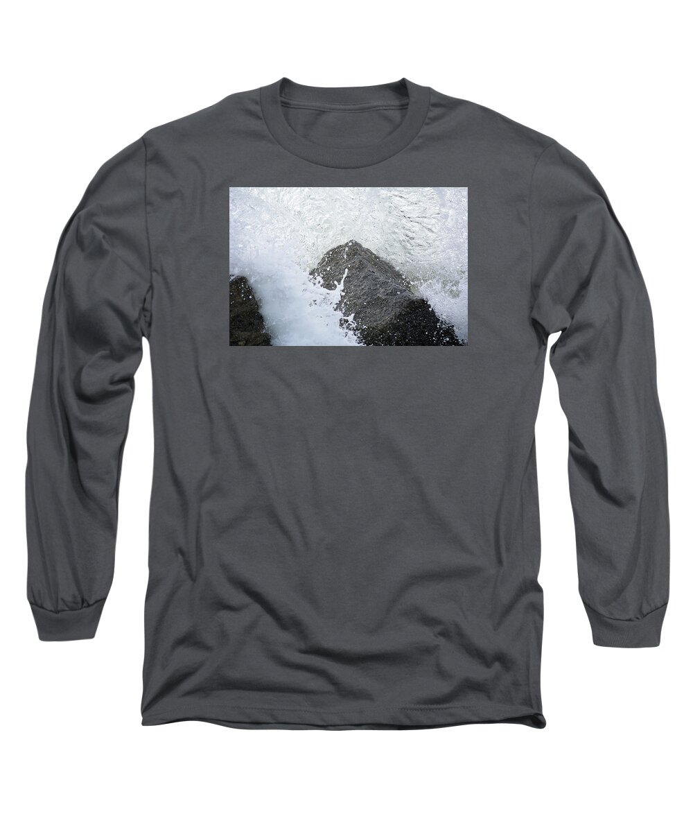 Scenery Long Sleeve T-Shirt featuring the photograph Crashing Wave by Kenneth Albin