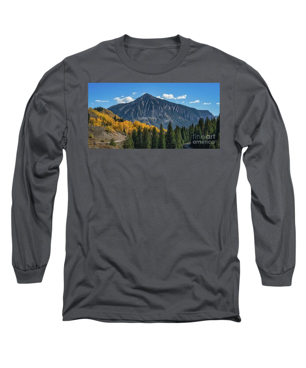 Crested Butte Long Sleeve T-Shirt featuring the photograph Crested Butte Mountain by Michael Ver Sprill
