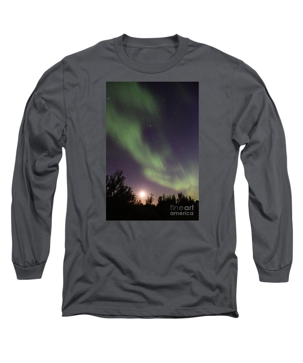 Photography Long Sleeve T-Shirt featuring the photograph Dancing with the Moon by Larry Ricker