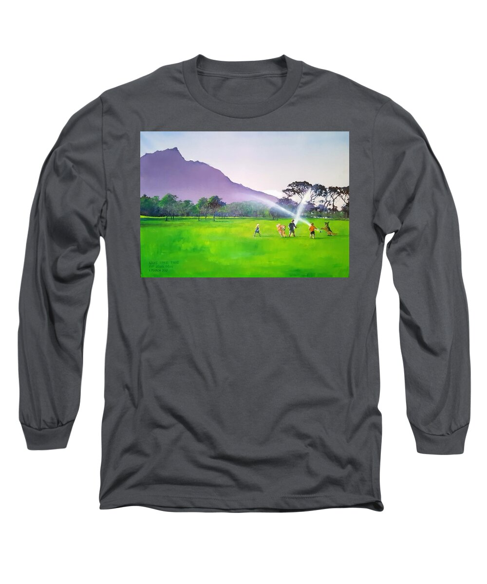 Rondebosch Long Sleeve T-Shirt featuring the painting Days Like This by Tim Johnson