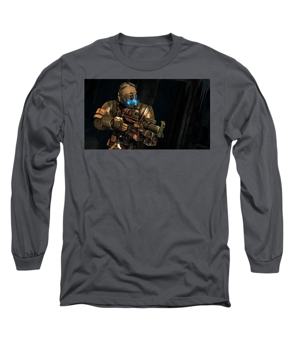 Dead Space 3 Long Sleeve T-Shirt featuring the digital art Dead Space 3 by Maye Loeser