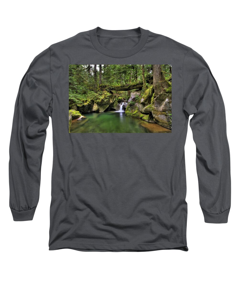 Hdr Long Sleeve T-Shirt featuring the photograph Deception Creek by Brad Granger