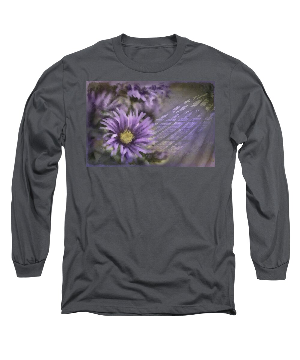 Flower Long Sleeve T-Shirt featuring the photograph Deep Purple by Trish Tritz