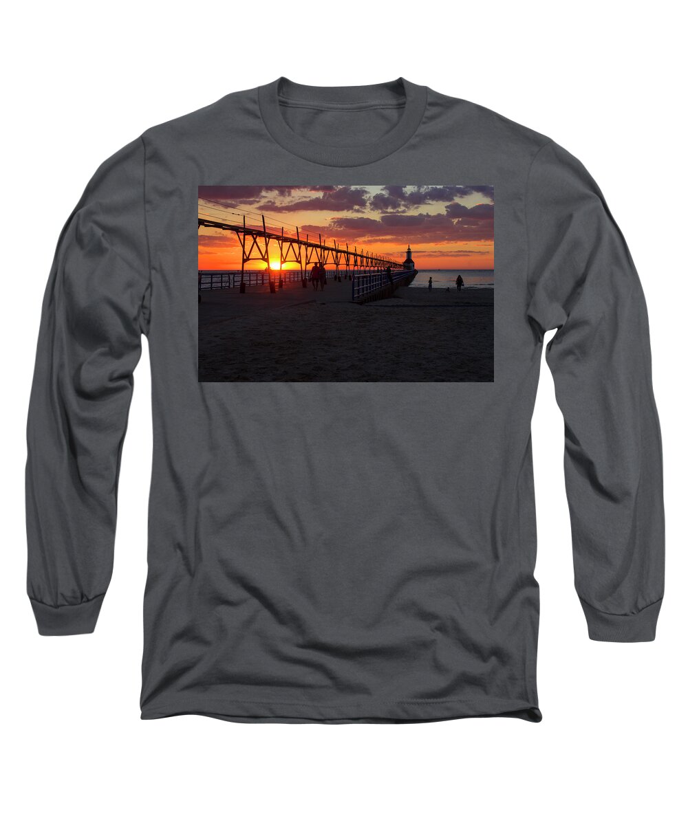 Sunset Long Sleeve T-Shirt featuring the photograph Deep Sunset by Tammy Chesney