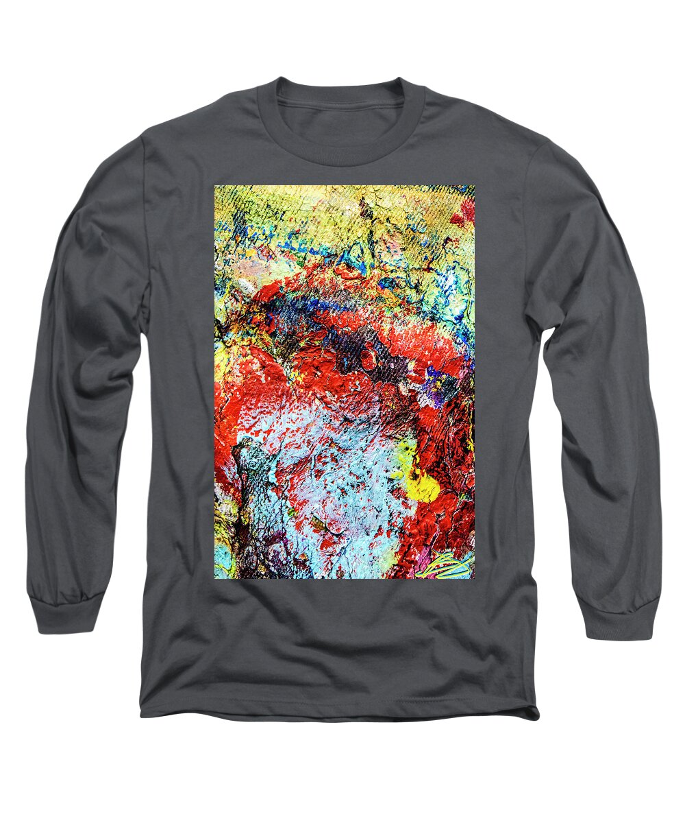 Macro Photography Long Sleeve T-Shirt featuring the photograph Denim by Bradley Dever