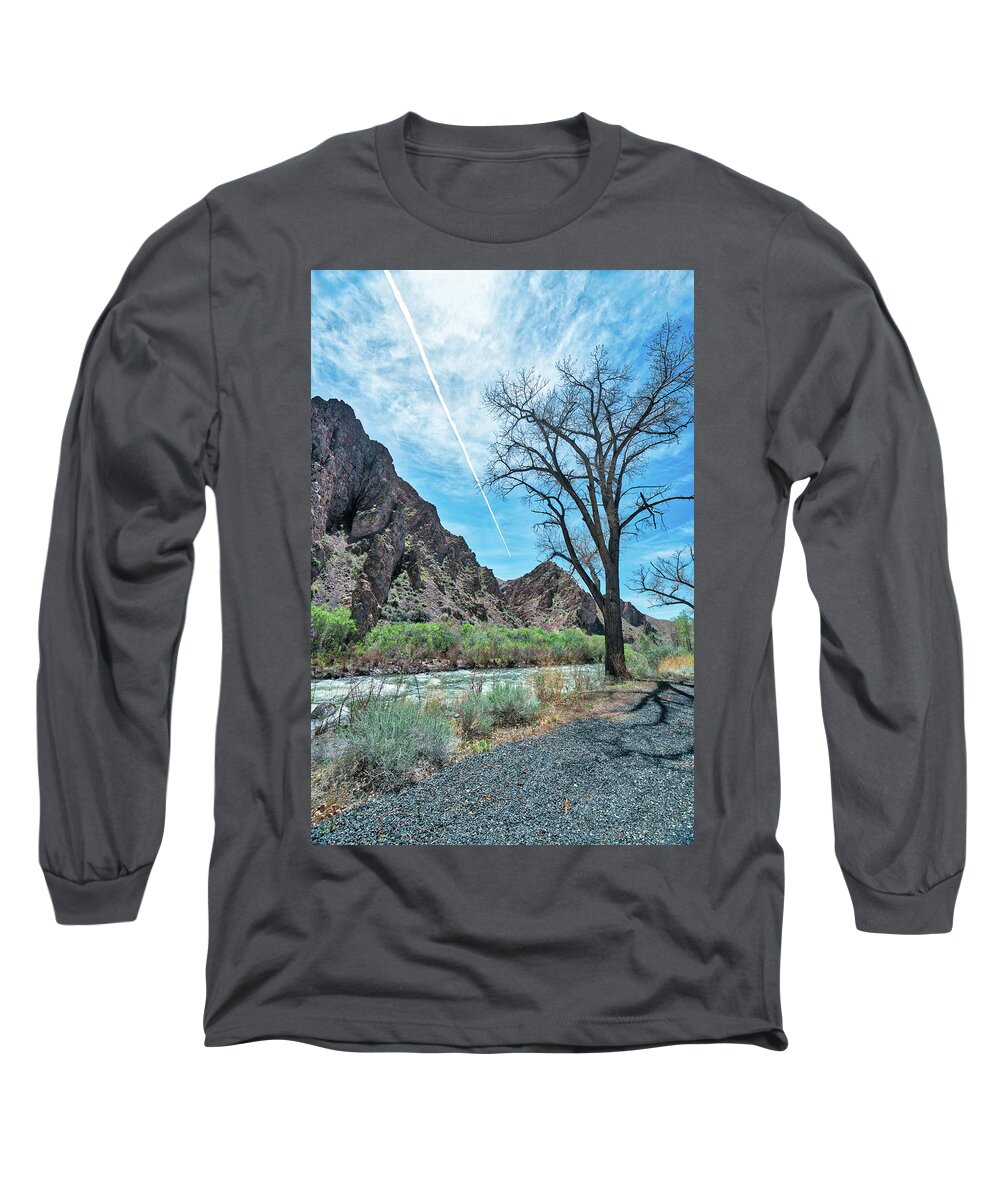 Canyon Long Sleeve T-Shirt featuring the photograph Desert Canyon River by Michelle Joseph-Long