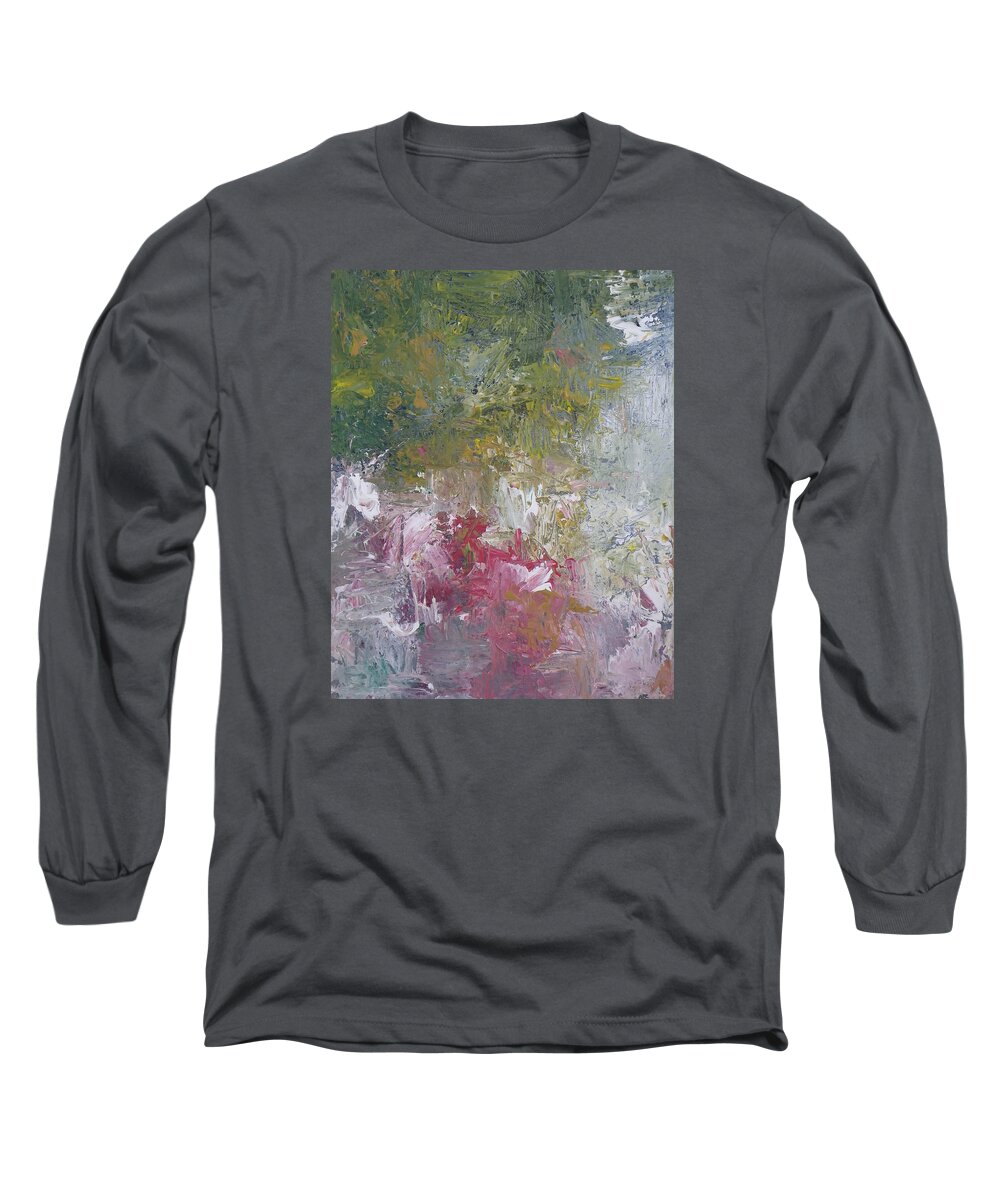 Abstract Painting Long Sleeve T-Shirt featuring the painting Design15 by Ron Halfant