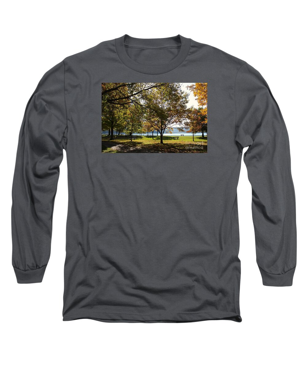 Devil's Lake State Park Long Sleeve T-Shirt featuring the photograph Devils Lake by Veronica Batterson