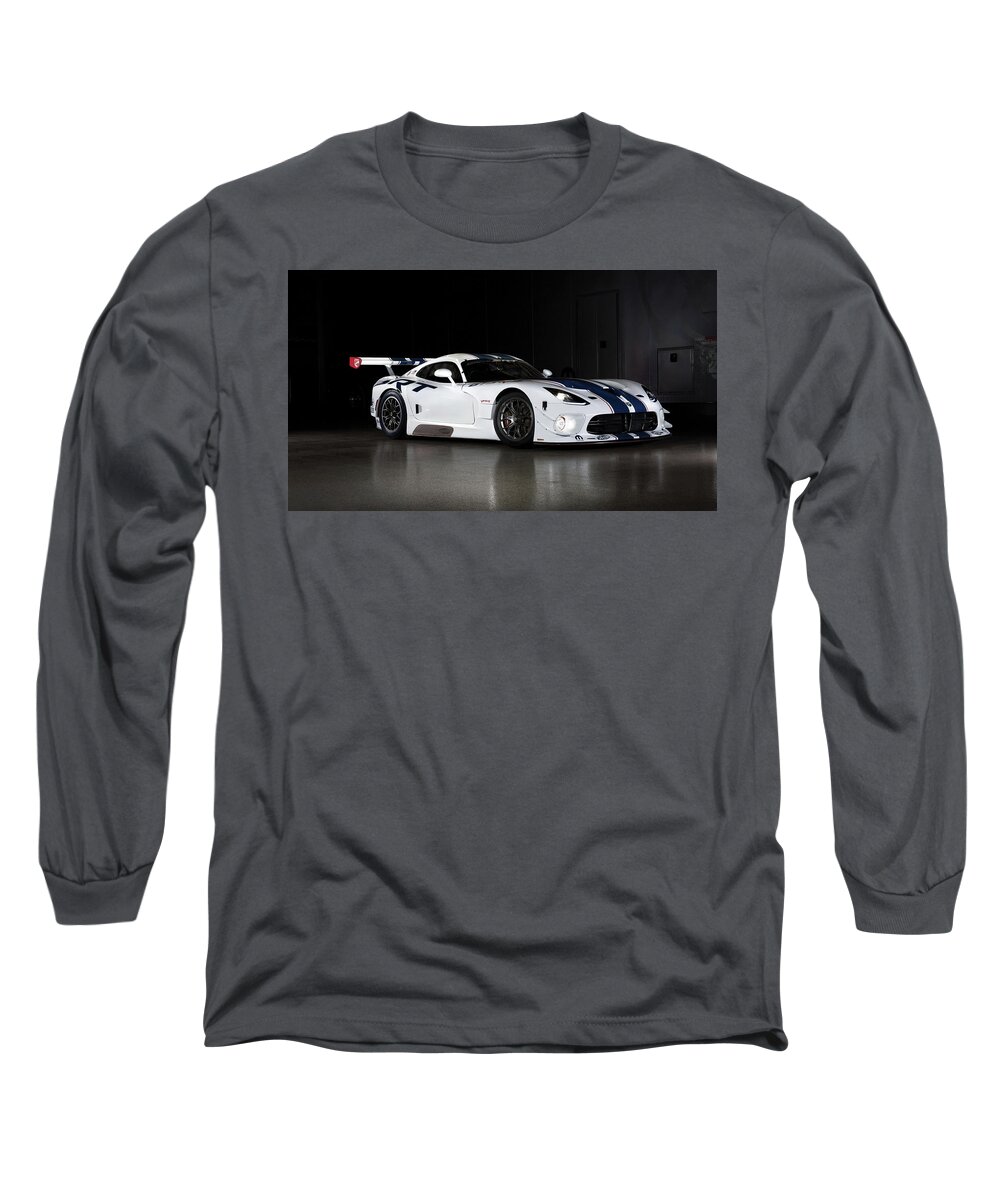 Dodge Viper Srt Long Sleeve T-Shirt featuring the photograph Dodge Viper SRT by Jackie Russo