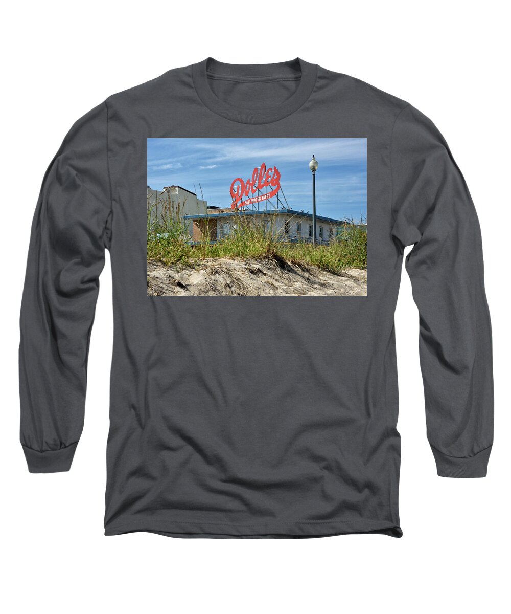 Dolles Long Sleeve T-Shirt featuring the photograph Dolles Candyland - Rehoboth Beach Delaware by Brendan Reals
