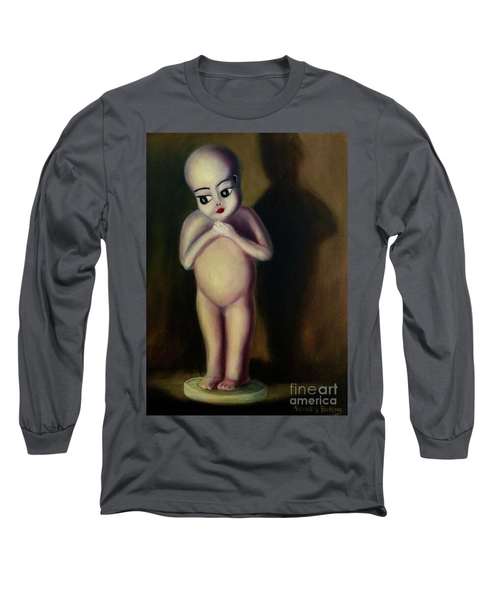 Doll Long Sleeve T-Shirt featuring the painting Dollie by Rand Burns